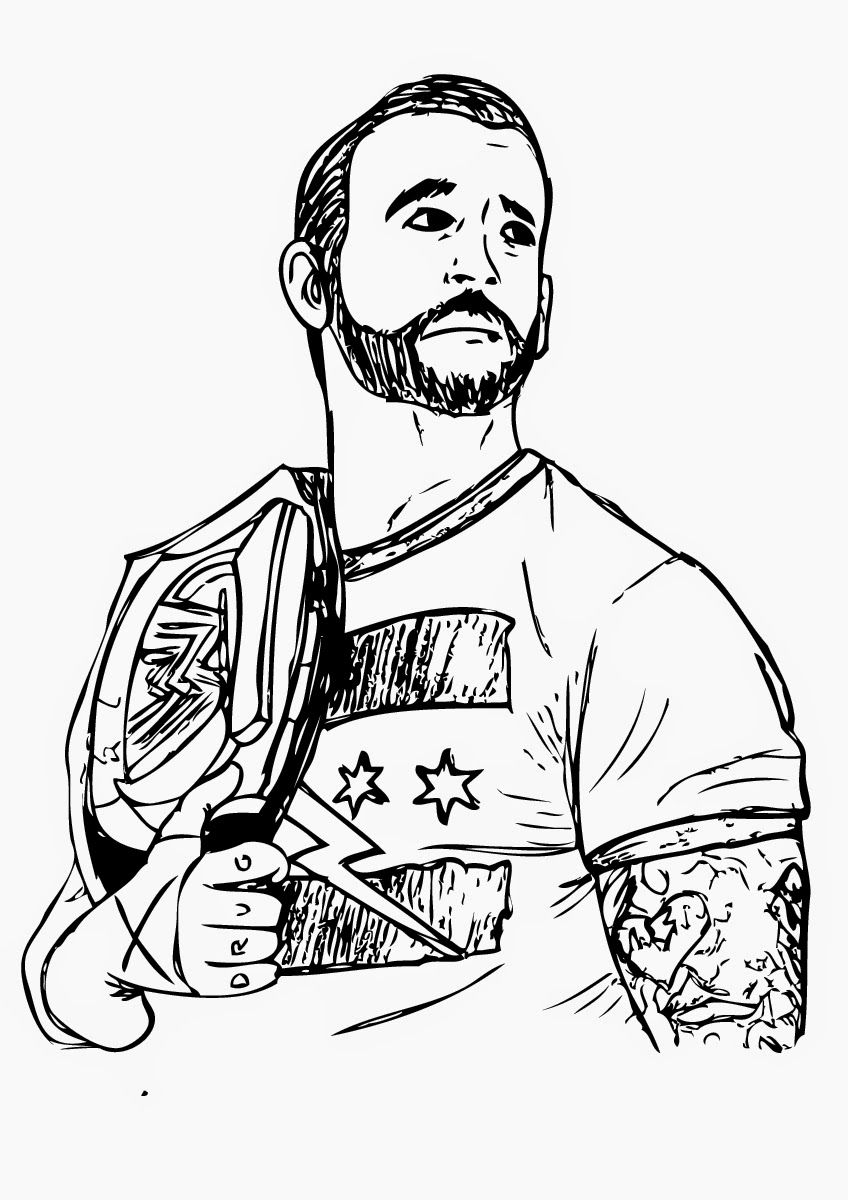 120+ WWE Coloring Pages for Wrestling Fans 15