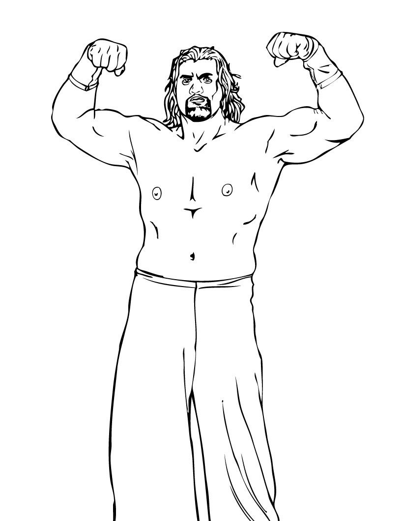 120+ WWE Coloring Pages for Wrestling Fans 24