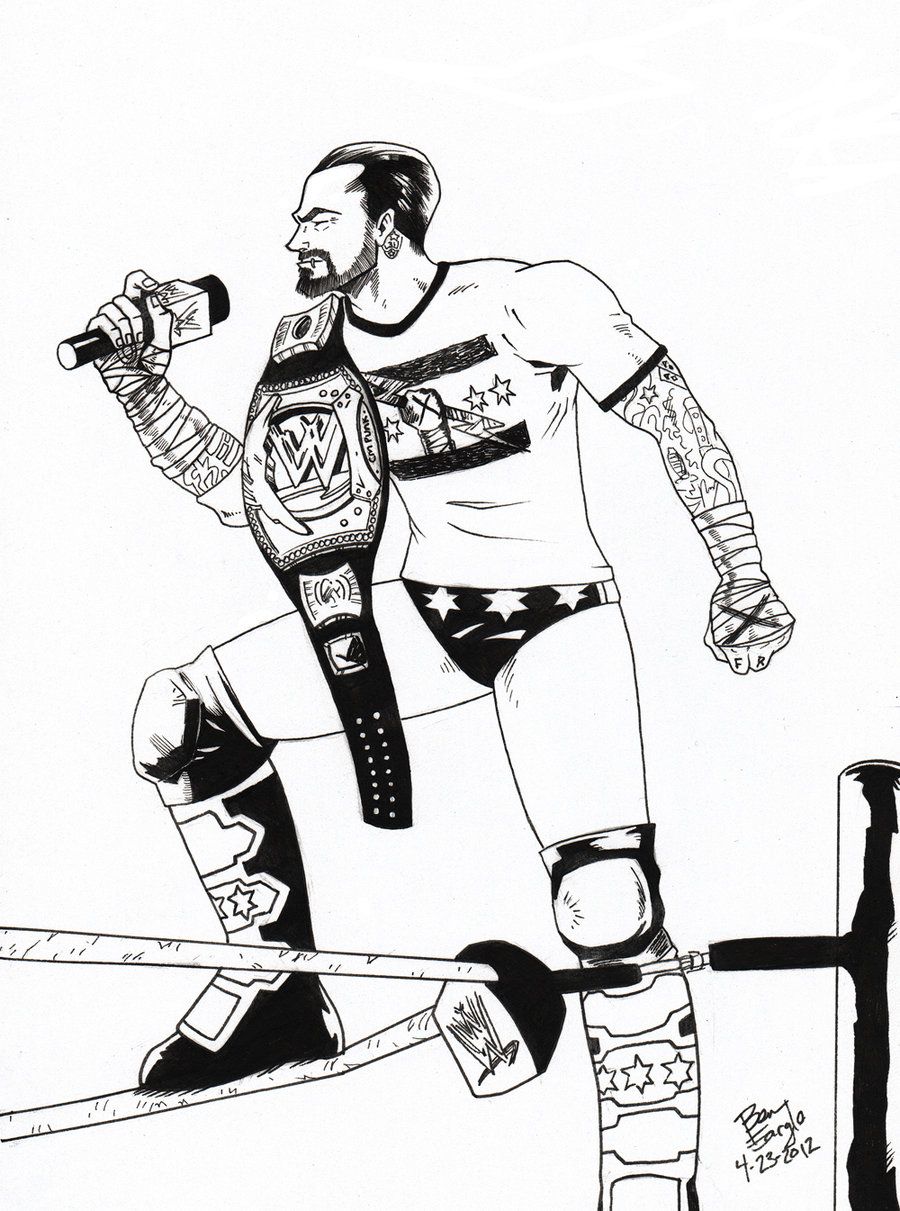 120+ WWE Coloring Pages for Wrestling Fans 26