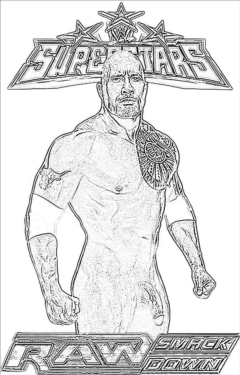 120+ WWE Coloring Pages for Wrestling Fans 40