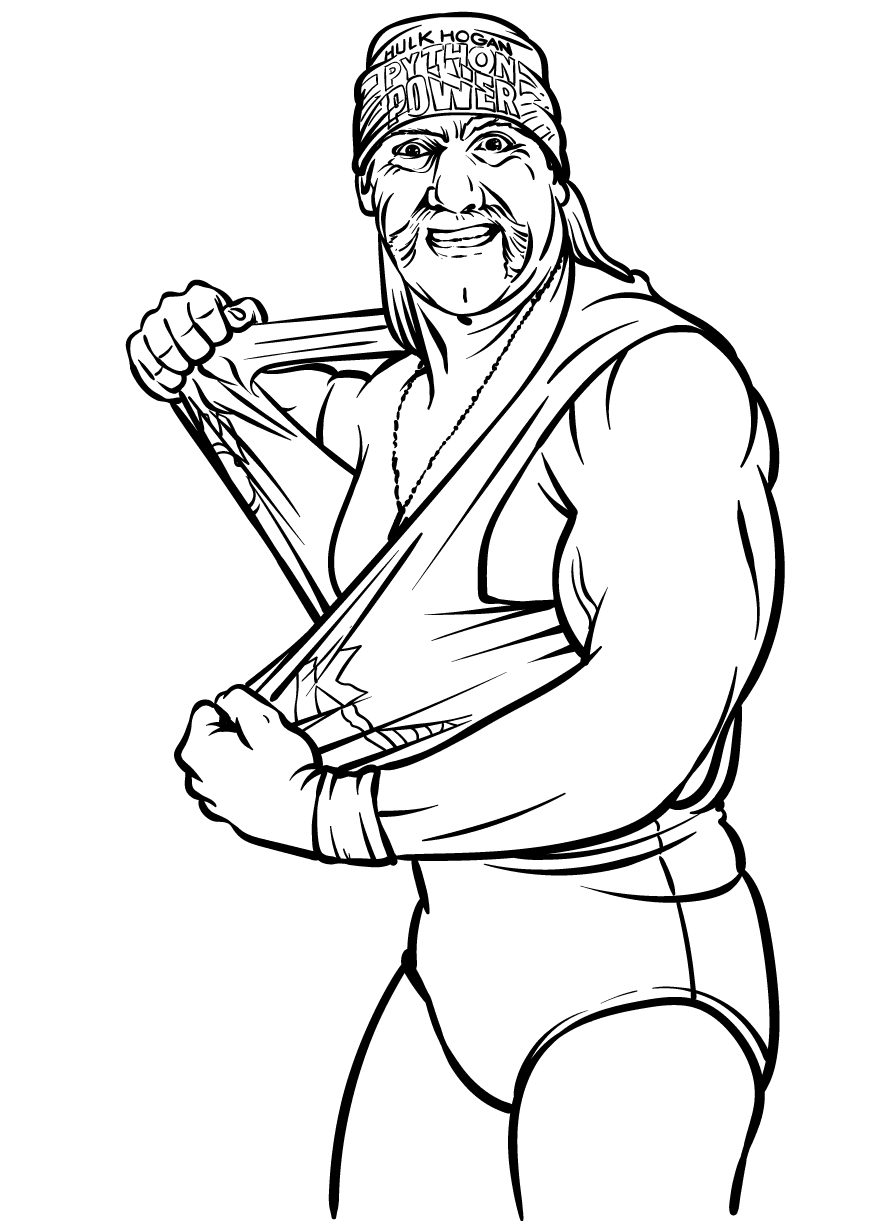 120+ WWE Coloring Pages for Wrestling Fans 5