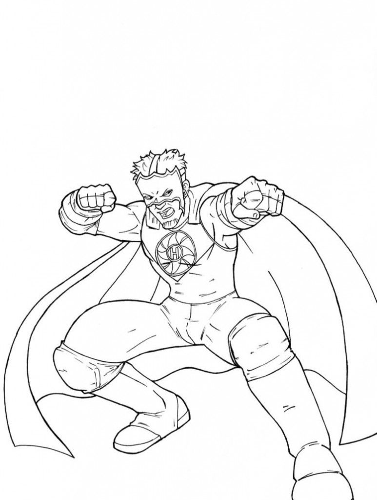 120+ WWE Coloring Pages for Wrestling Fans 55