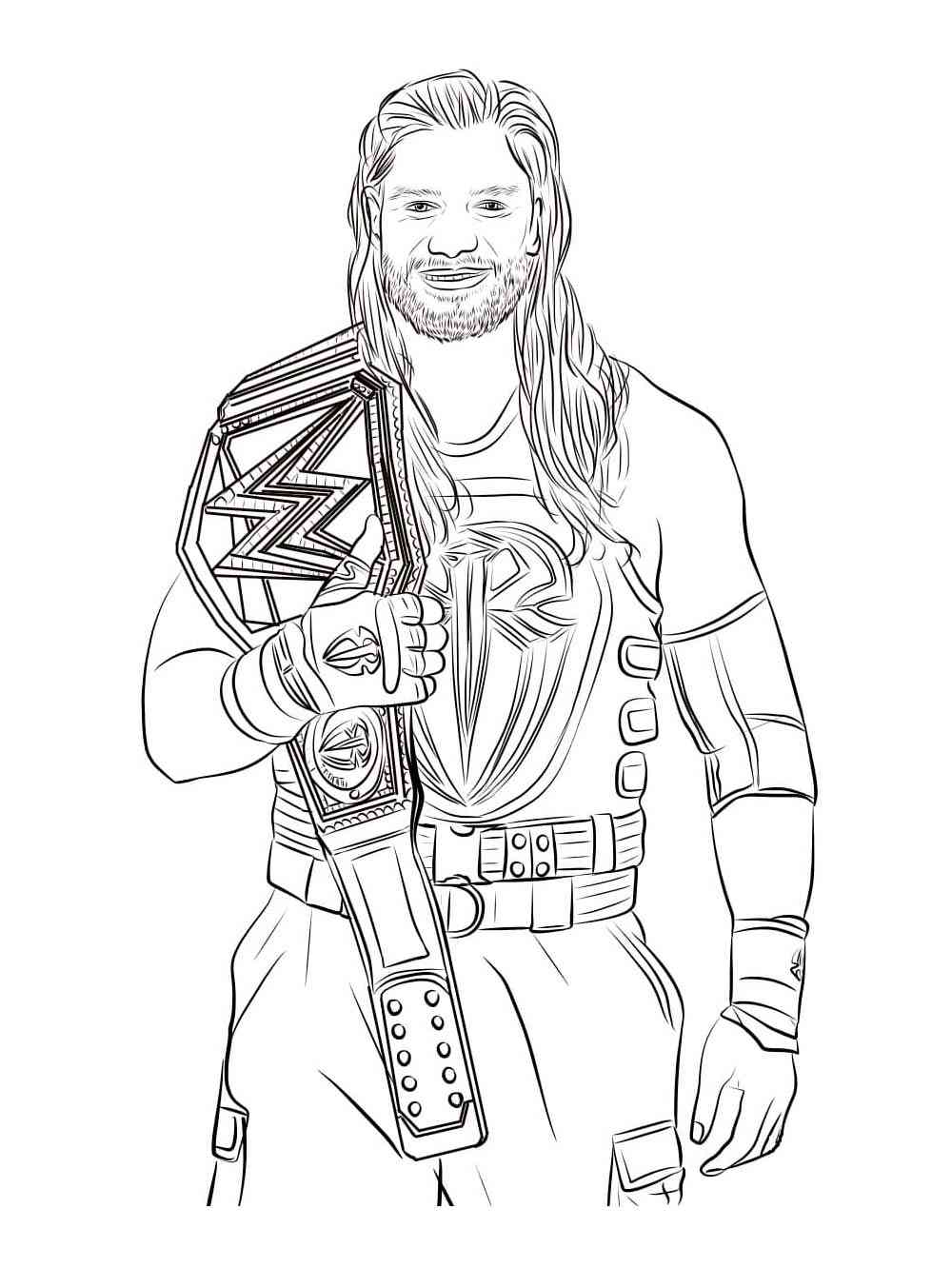 120+ WWE Coloring Pages for Wrestling Fans 75