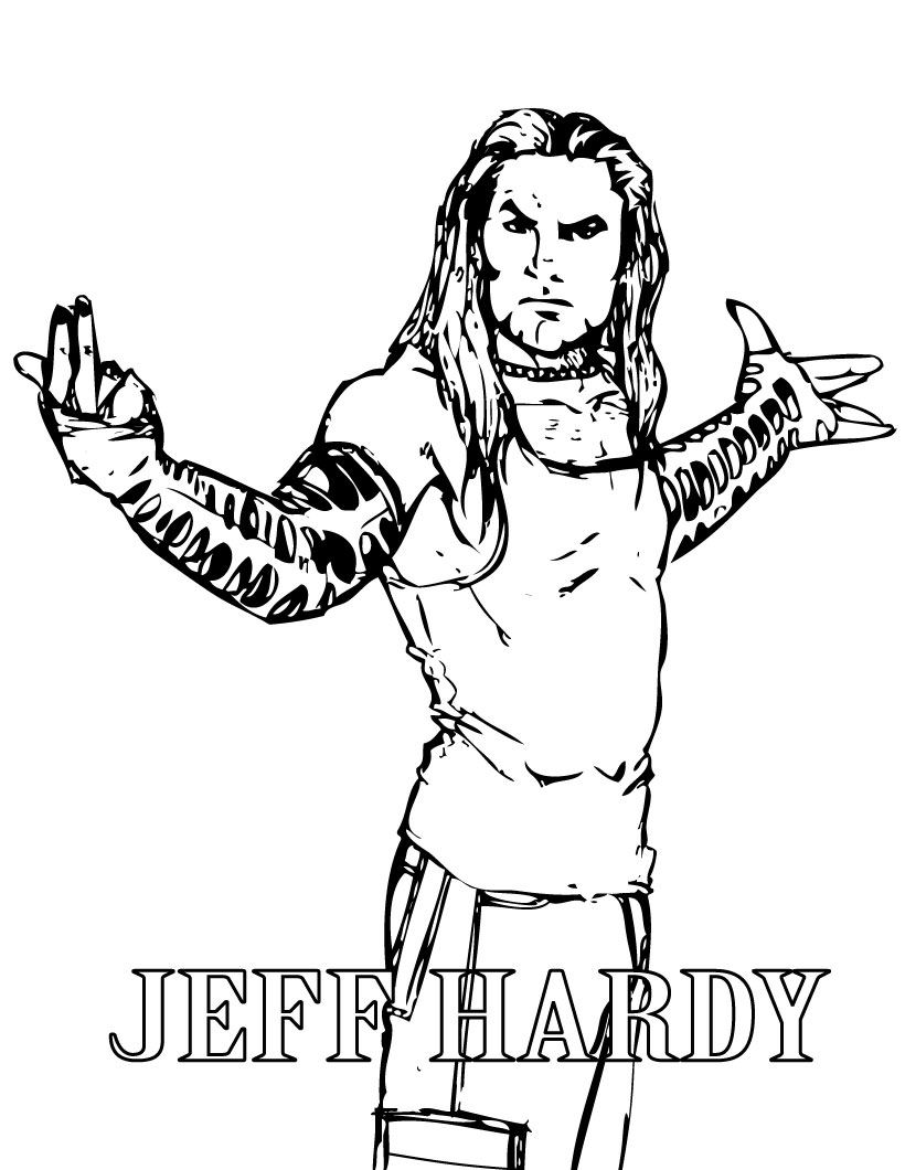 120+ WWE Coloring Pages for Wrestling Fans 9