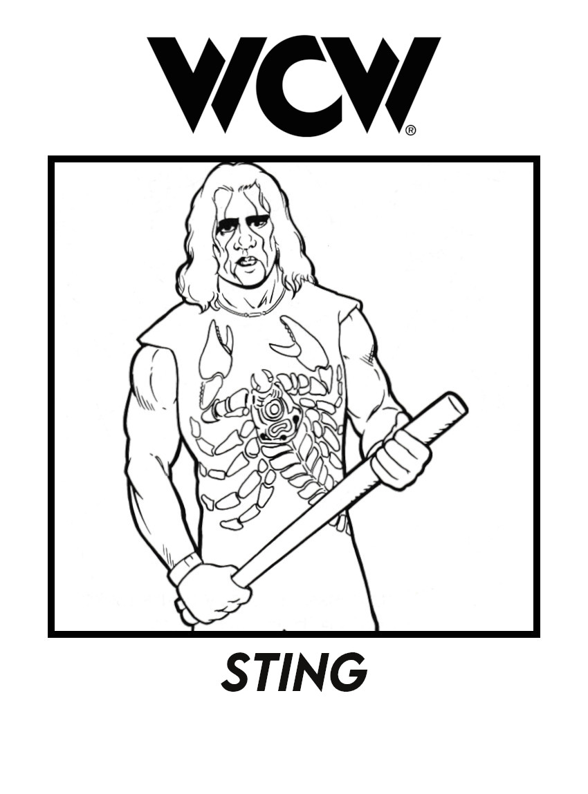 120+ WWE Coloring Pages for Wrestling Fans 96