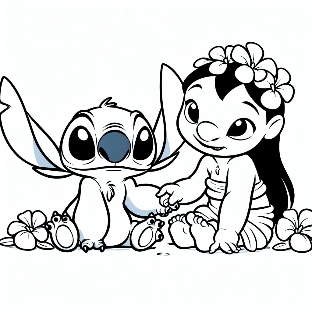 129+ Stitch Coloring Pages Printable 100