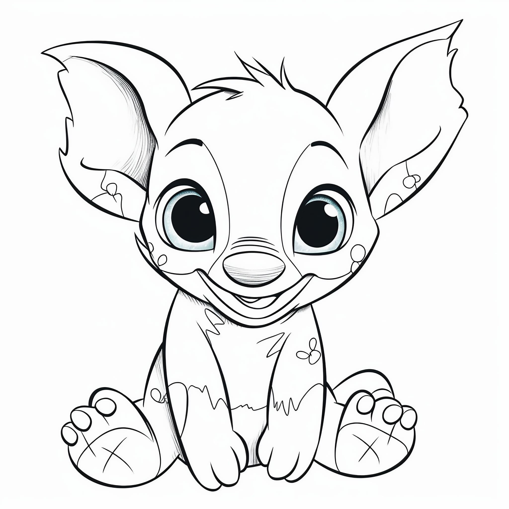 129+ Stitch Coloring Pages Printable 105