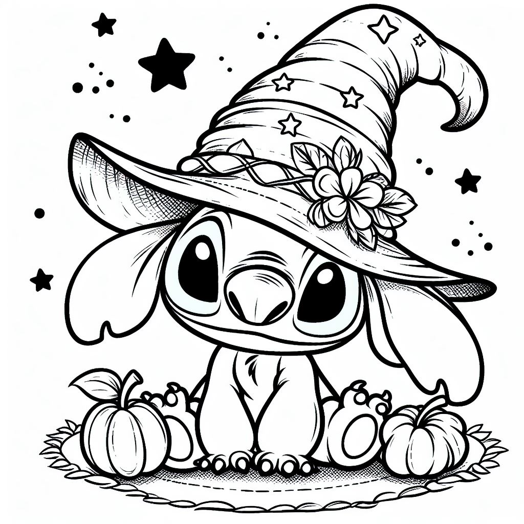 129+ Stitch Coloring Pages Printable 114