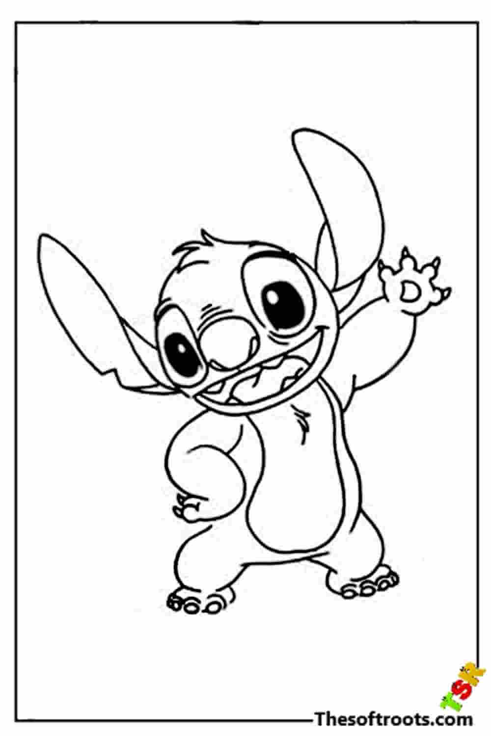 129+ Stitch Coloring Pages Printable 120