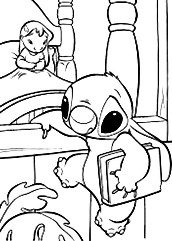 129+ Stitch Coloring Pages Printable 123