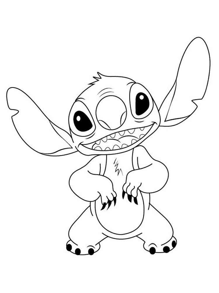 129+ Stitch Coloring Pages Printable 127