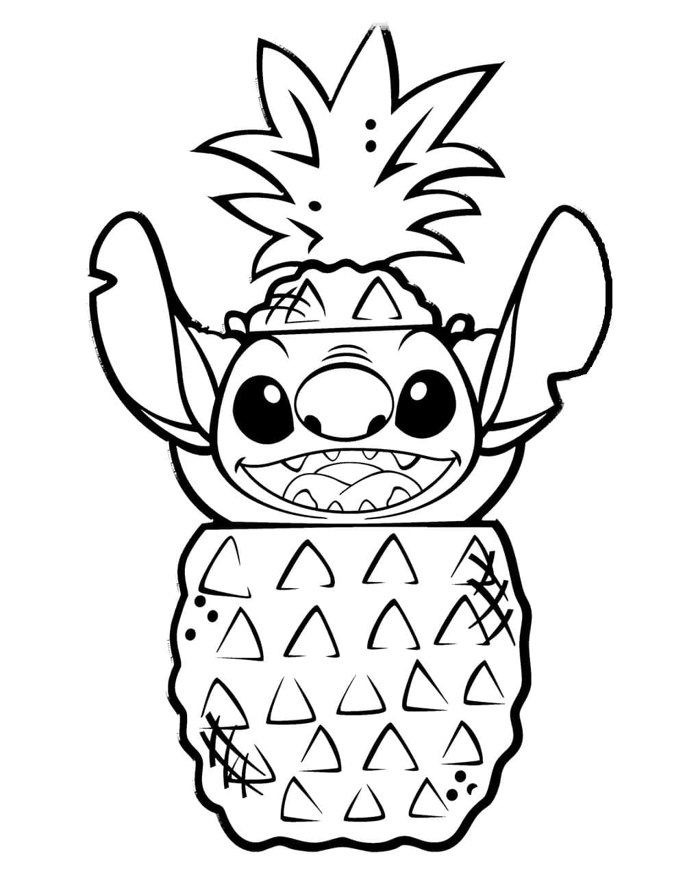 129+ Stitch Coloring Pages Printable 19