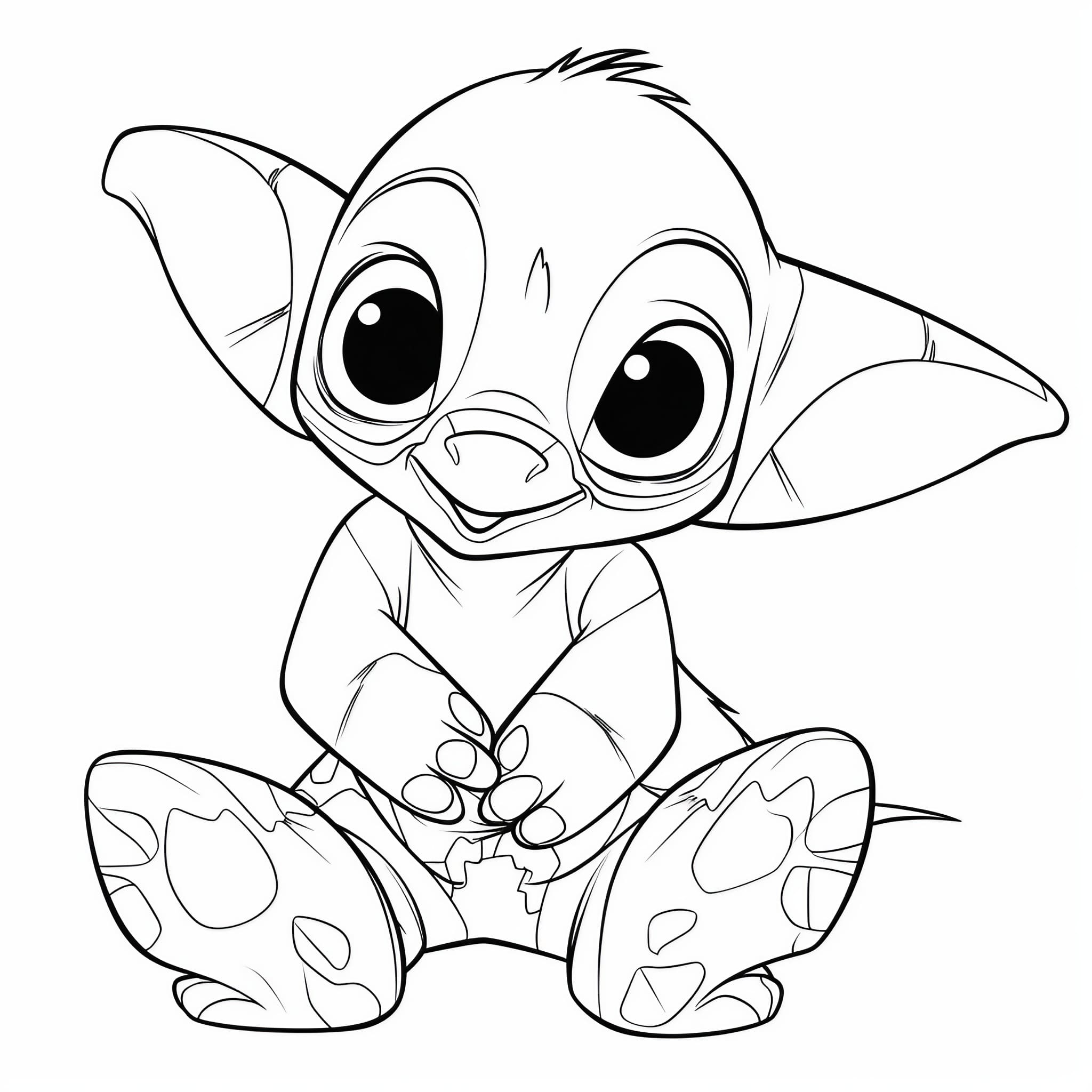 129+ Stitch Coloring Pages Printable 24