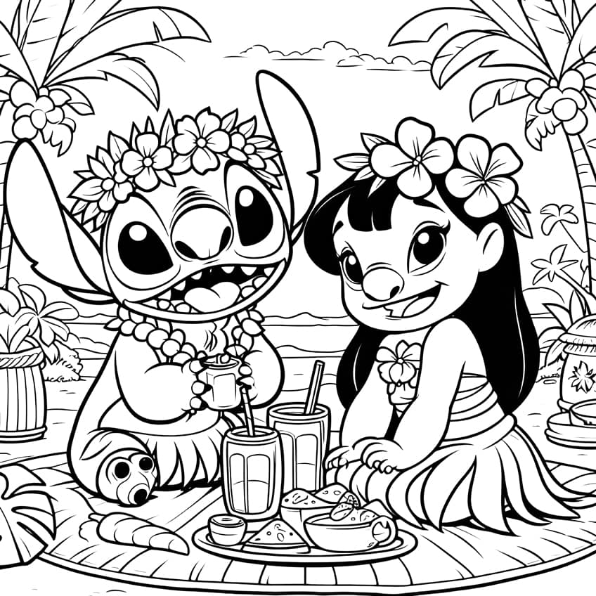 129+ Stitch Coloring Pages Printable 30