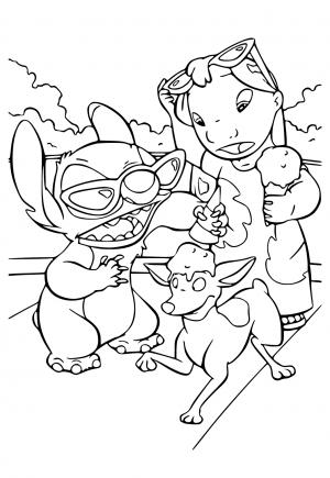 129+ Stitch Coloring Pages Printable 33