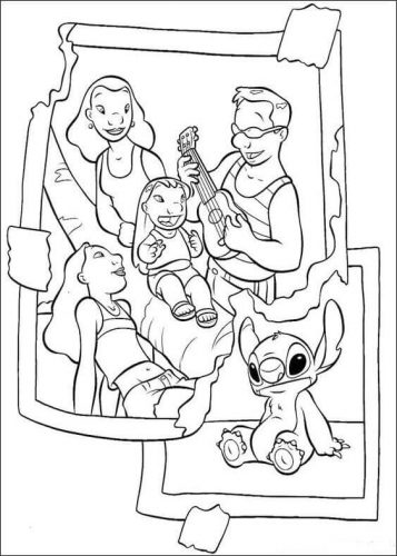 129+ Stitch Coloring Pages Printable 35