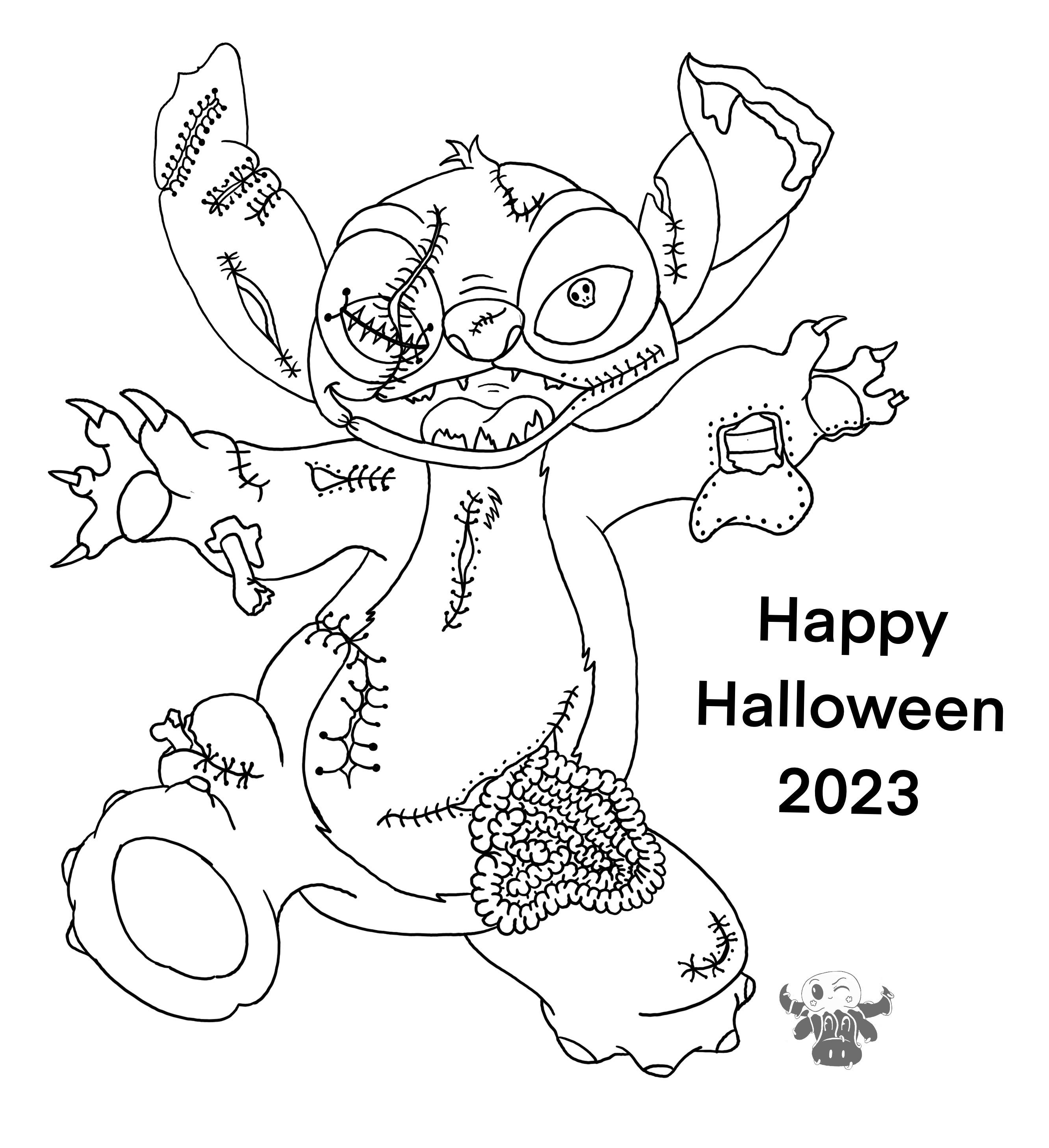 129+ Stitch Coloring Pages Printable 36