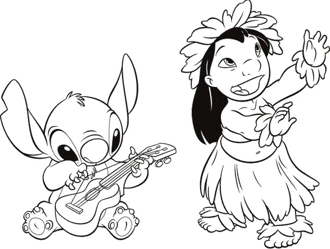 129+ Stitch Coloring Pages Printable 40