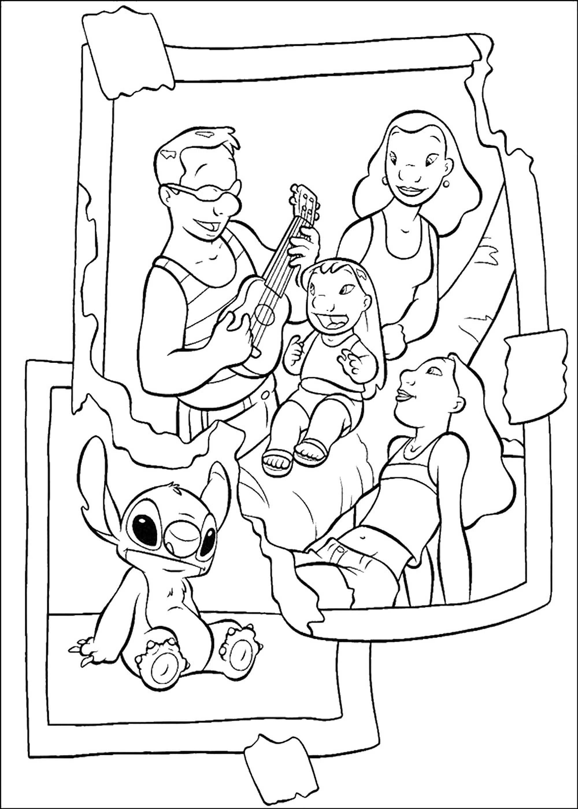 129+ Stitch Coloring Pages Printable 41