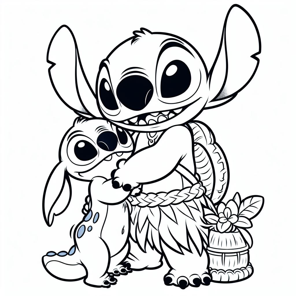 129+ Stitch Coloring Pages Printable 44