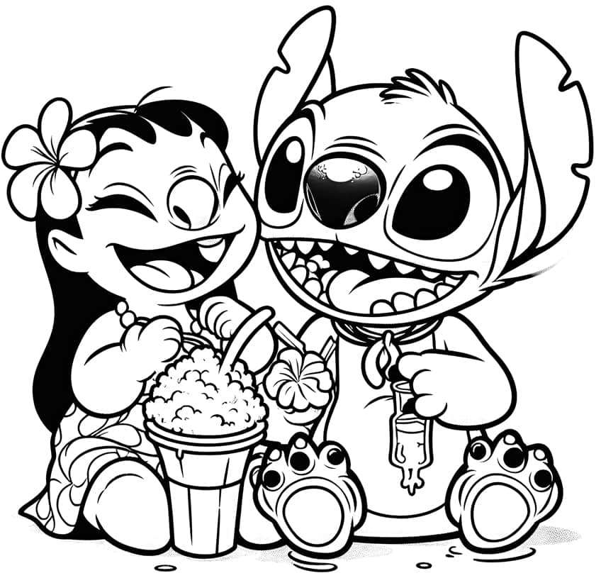 129+ Stitch Coloring Pages Printable 47