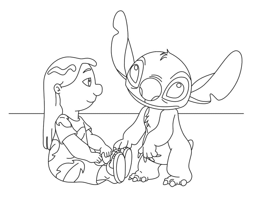 129+ Stitch Coloring Pages Printable 48