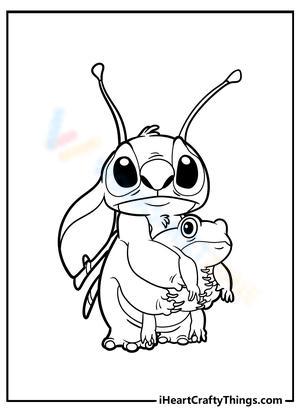 129+ Stitch Coloring Pages Printable 53