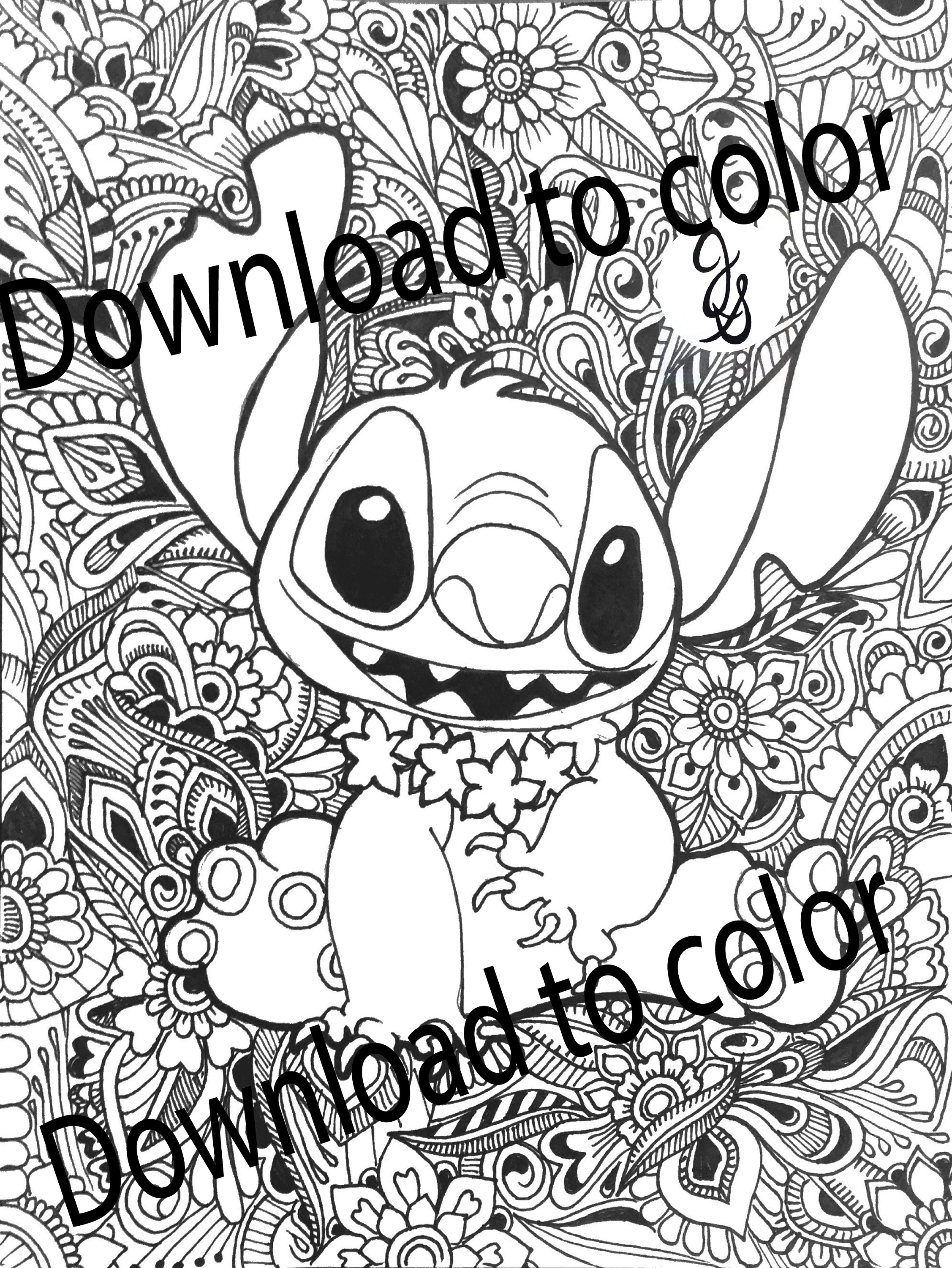 129+ Stitch Coloring Pages Printable 55