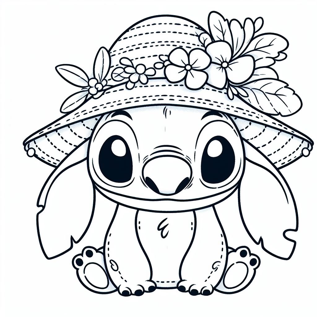 129+ Stitch Coloring Pages Printable 56