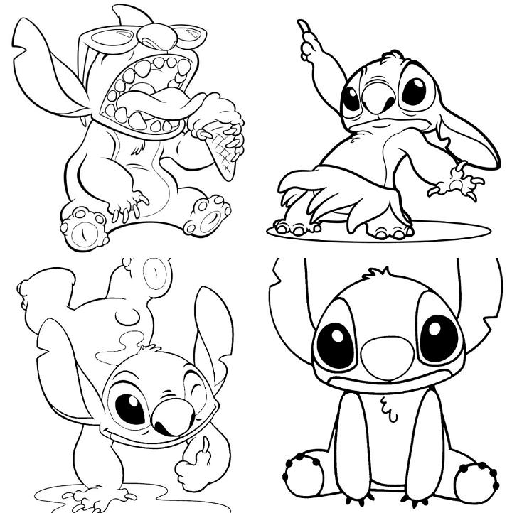 129+ Stitch Coloring Pages Printable 6