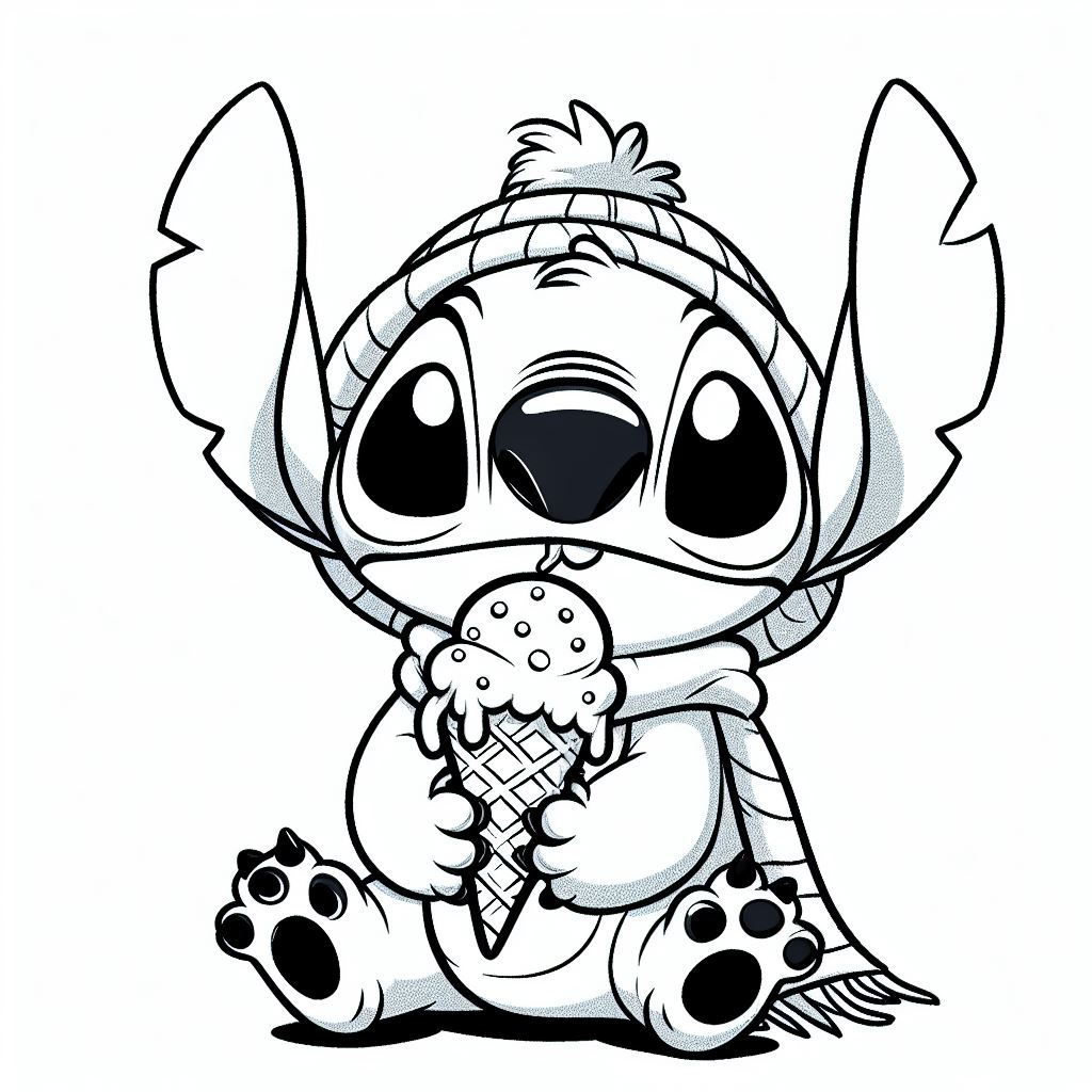 129+ Stitch Coloring Pages Printable 63