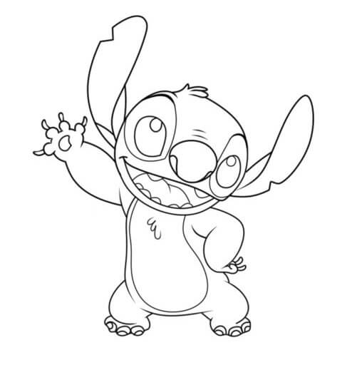 129+ Stitch Coloring Pages Printable 64