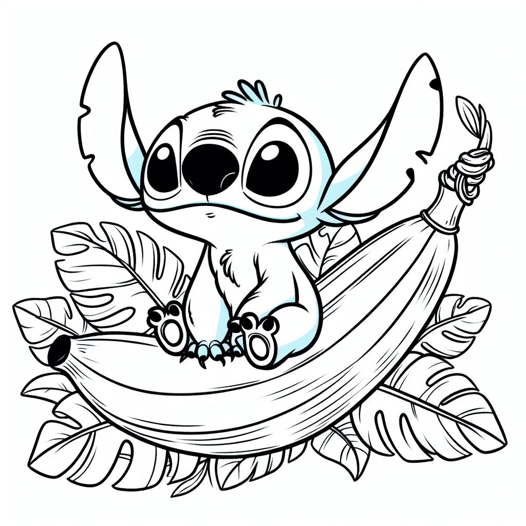 129+ Stitch Coloring Pages Printable 68