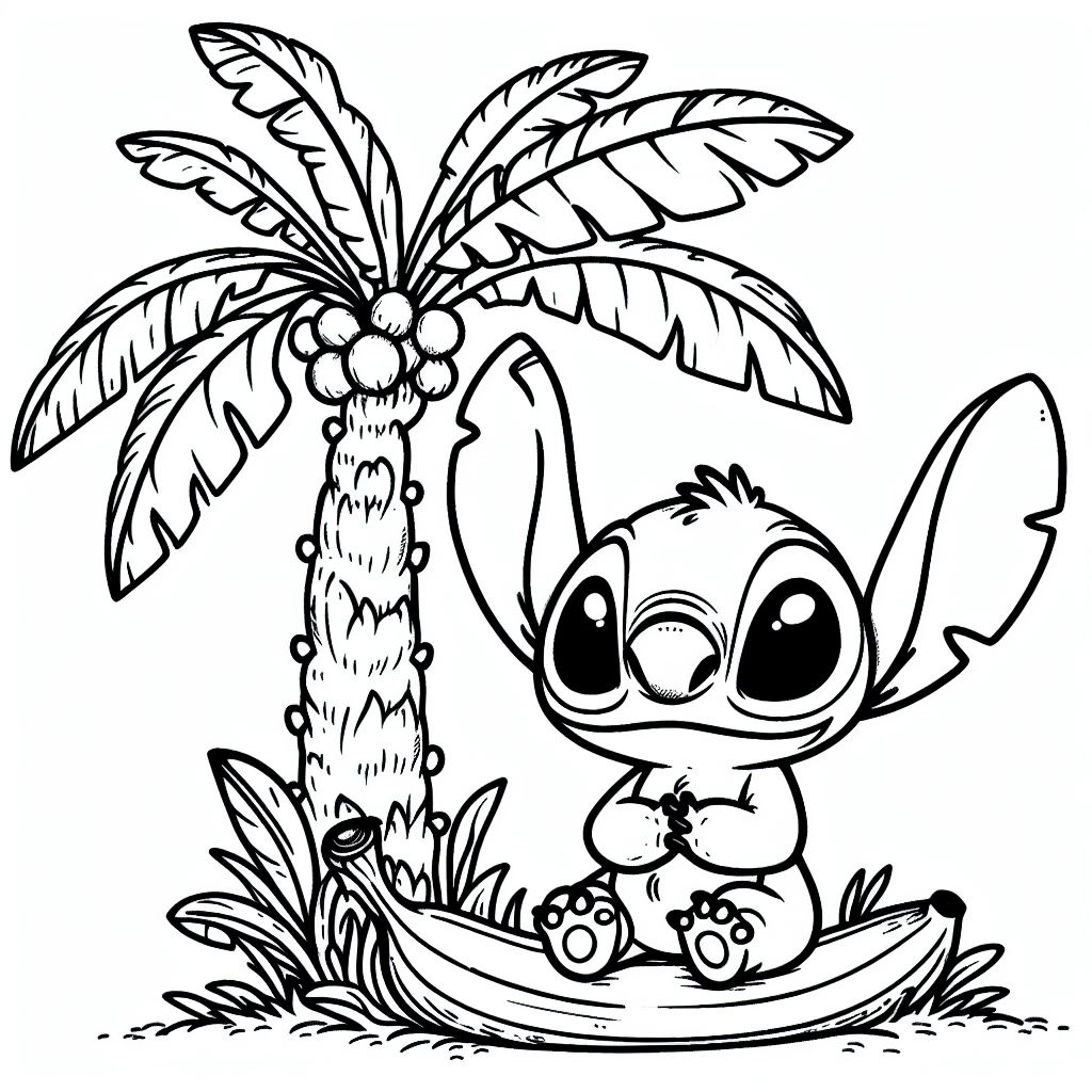 129+ Stitch Coloring Pages Printable 69