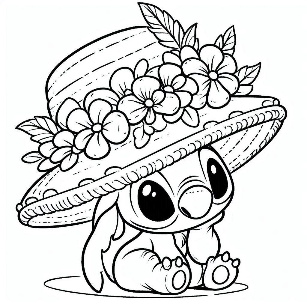 129+ Stitch Coloring Pages Printable 72