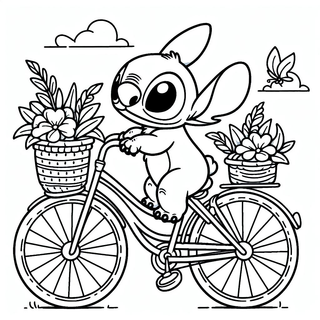 129+ Stitch Coloring Pages Printable 8