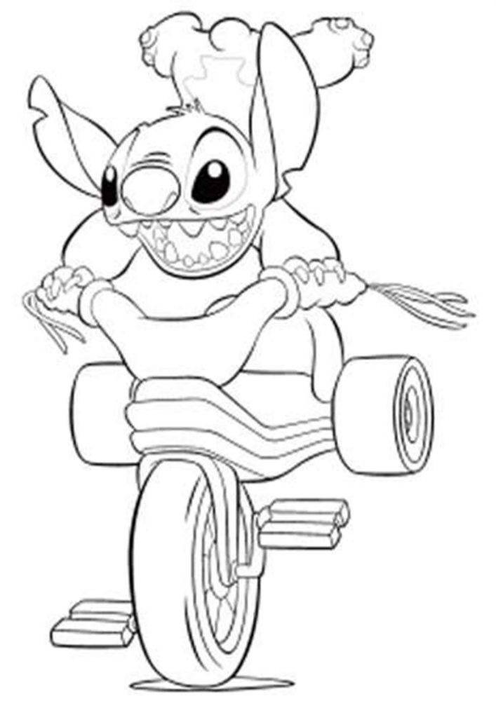 129+ Stitch Coloring Pages Printable 80