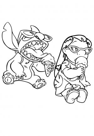 129+ Stitch Coloring Pages Printable 87