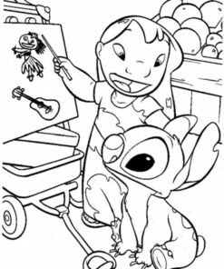 129+ Stitch Coloring Pages Printable 88