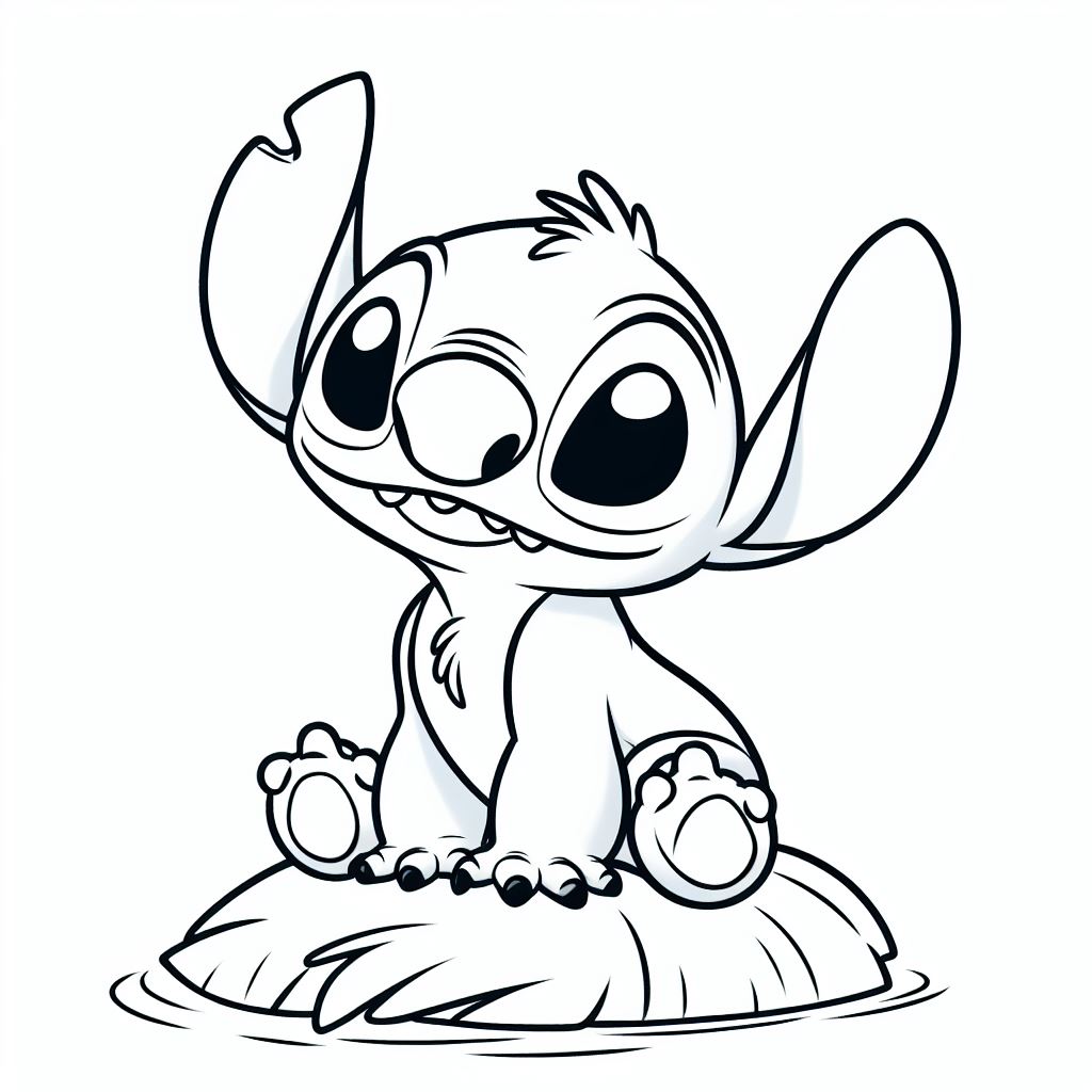 129+ Stitch Coloring Pages Printable 89