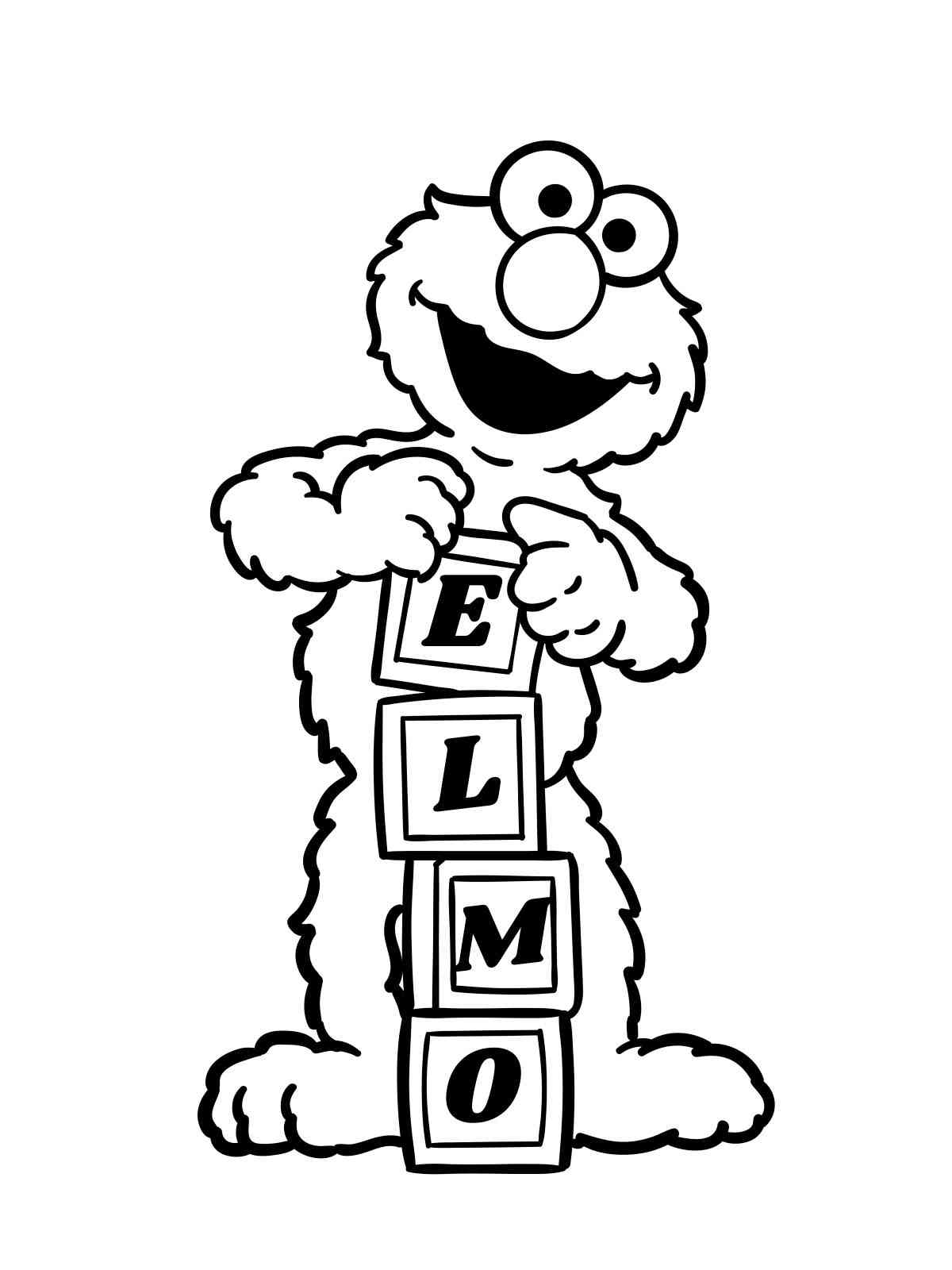 130 Elmo Coloring Page Ideas: Fun with the Furry Red Monster 102