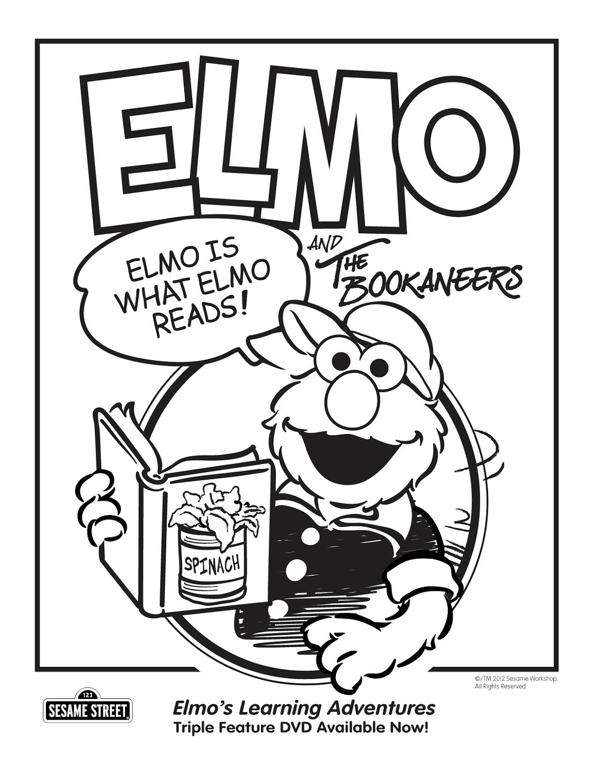 130 Elmo Coloring Page Ideas: Fun with the Furry Red Monster 108