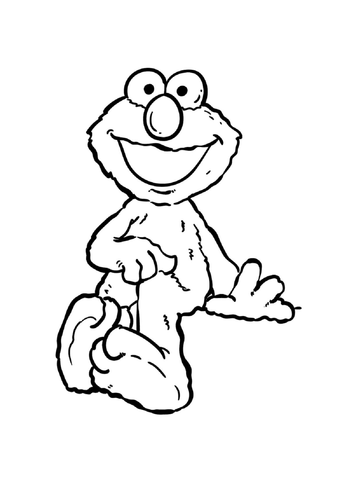 130 Elmo Coloring Page Ideas: Fun with the Furry Red Monster 110