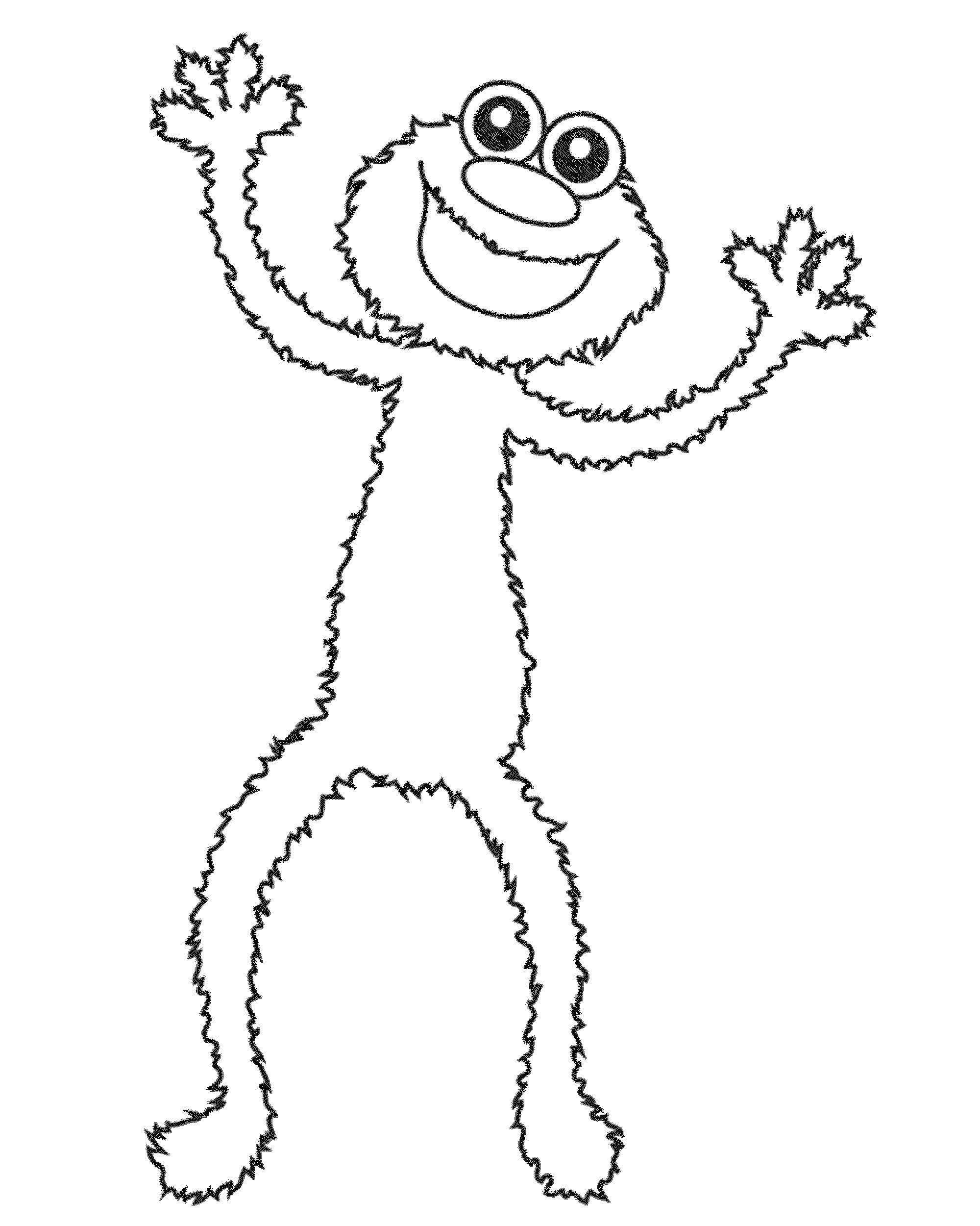 130 Elmo Coloring Page Ideas: Fun with the Furry Red Monster 129