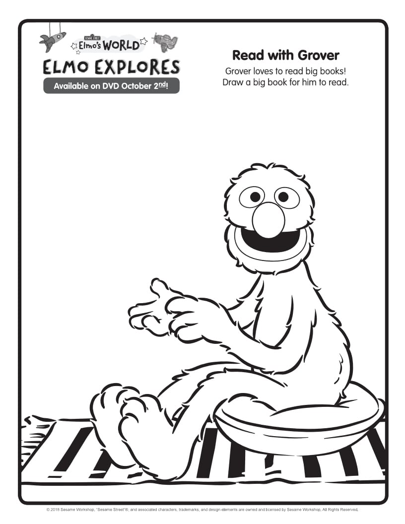 130 Elmo Coloring Page Ideas: Fun with the Furry Red Monster 13