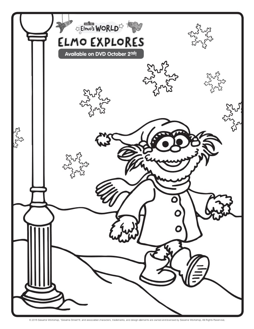 130 Elmo Coloring Page Ideas: Fun with the Furry Red Monster 14