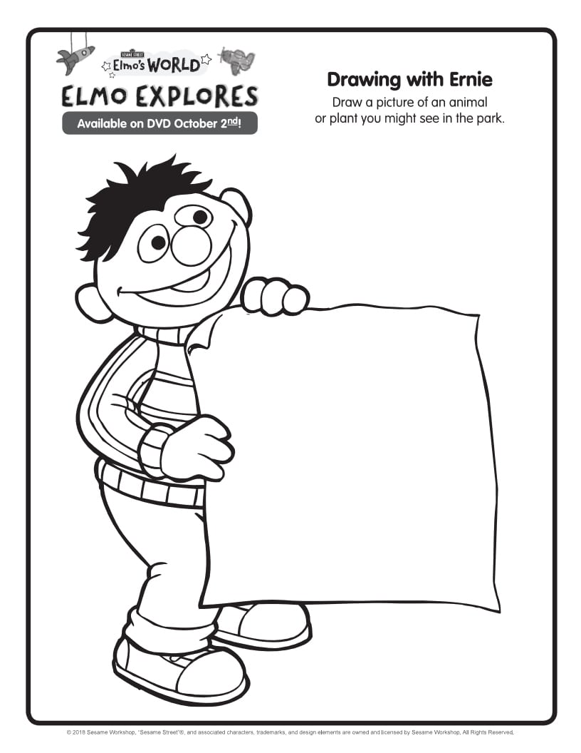 130 Elmo Coloring Page Ideas: Fun with the Furry Red Monster 15