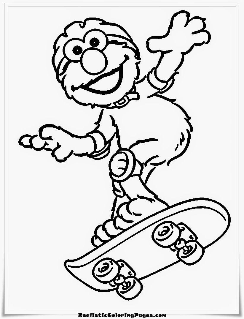 130 Elmo Coloring Page Ideas: Fun with the Furry Red Monster 19