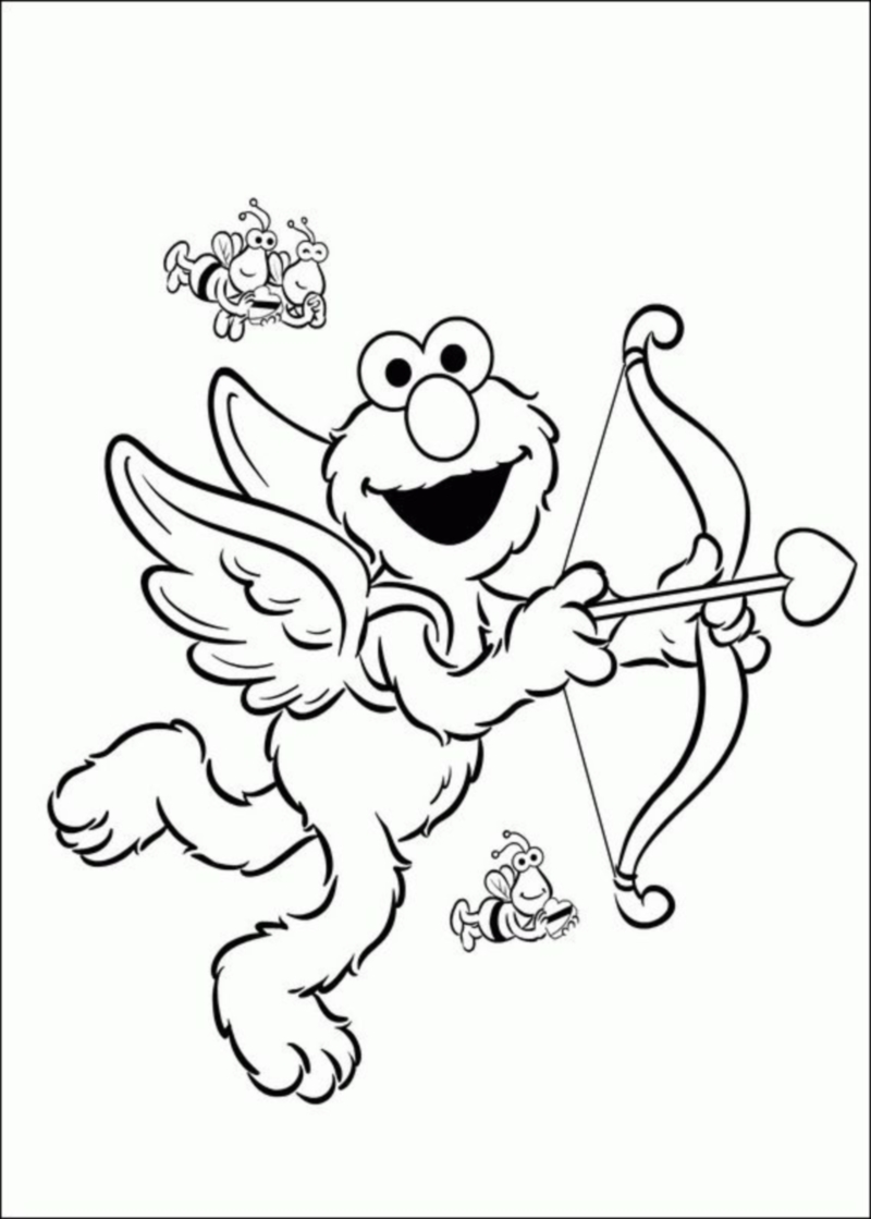 130 Elmo Coloring Page Ideas: Fun with the Furry Red Monster 24