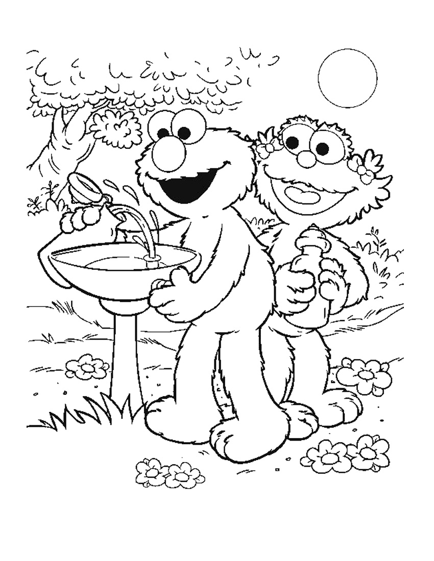 130 Elmo Coloring Page Ideas: Fun with the Furry Red Monster 35